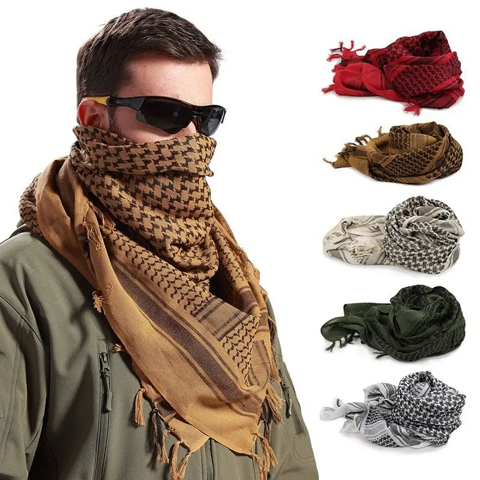 Lenço Tático Árabe Shemagh | Leve, Quente e Versátil para Atividades Outdoor 1