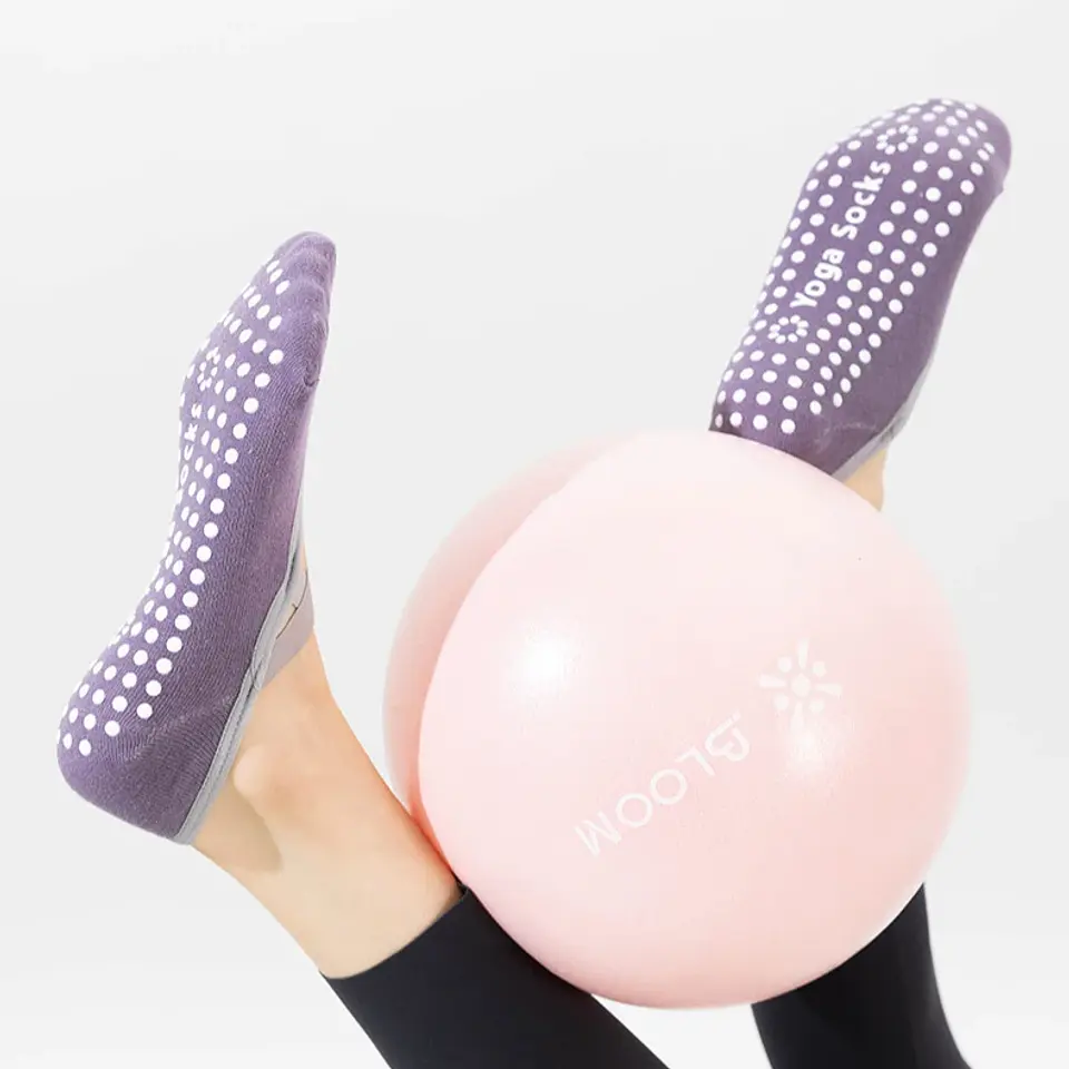 Meias de Yoga Antiderrapantes com Silicone | Conforto e Estabilidade para Pilates e Ballet - Tamanho 33-37 6