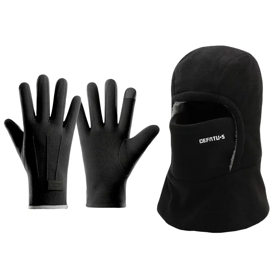 Kit Inverno Balaclava, Gorro e Luvas Térmicas | Proteção Contra o Frio e Vento 6