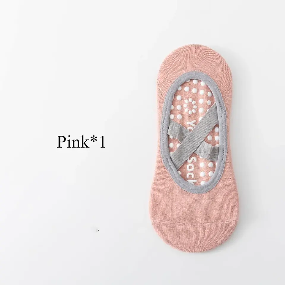 Meias de Yoga Antiderrapantes com Silicone | Conforto e Estabilidade para Pilates e Ballet - Tamanho 33-37 7