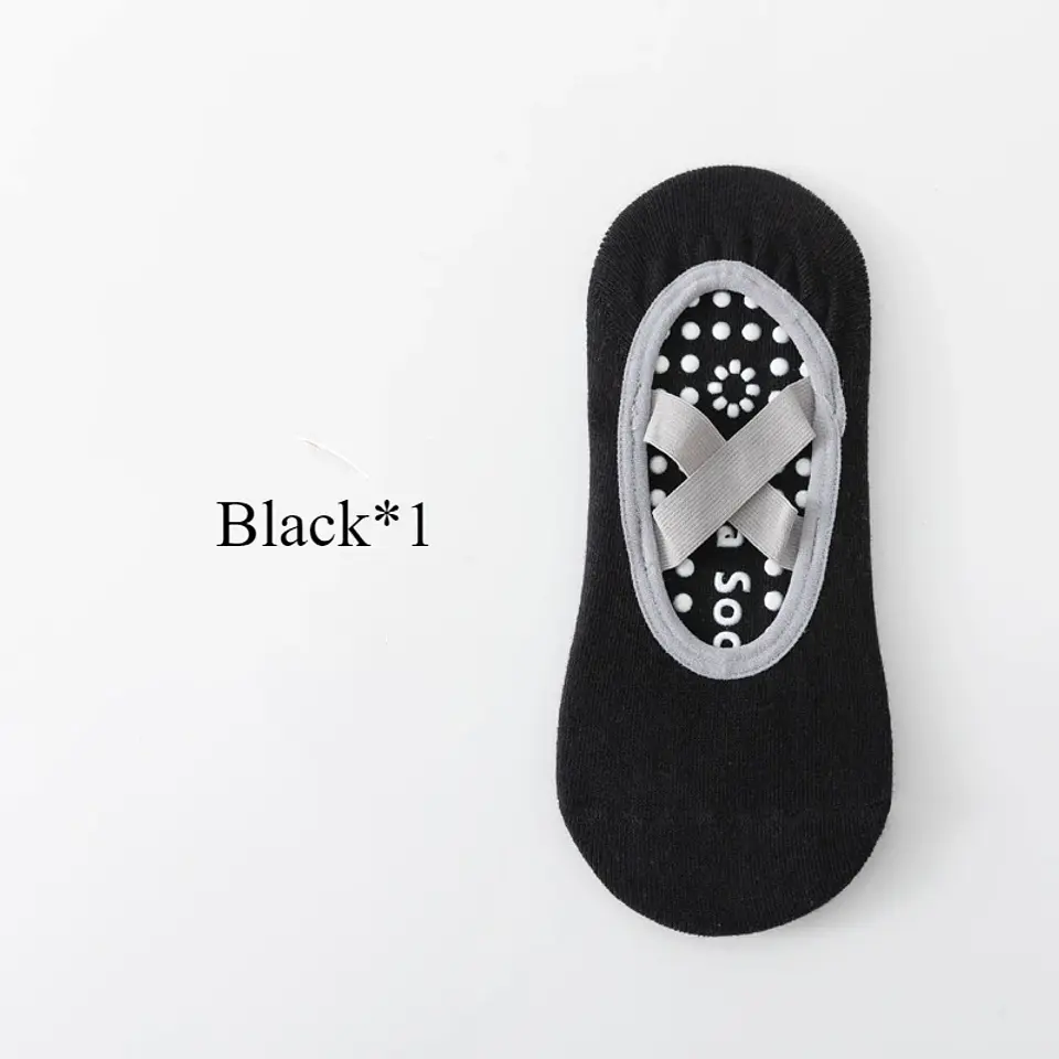 Meias de Yoga Antiderrapantes com Silicone | Conforto e Estabilidade para Pilates e Ballet - Tamanho 33-37 8