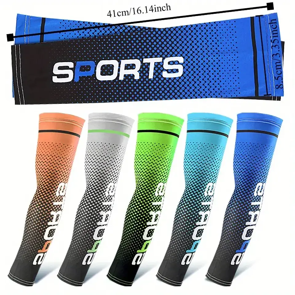Mangas de Braço Ice Silk com Proteção UV | Frescas e Antiderrapantes para Desporto  6