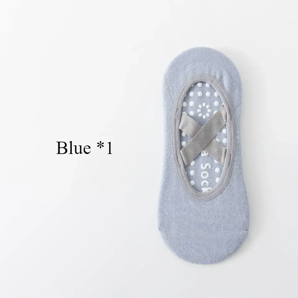 Meias de Yoga Antiderrapantes com Silicone | Conforto e Estabilidade para Pilates e Ballet - Tamanho 33-37 11