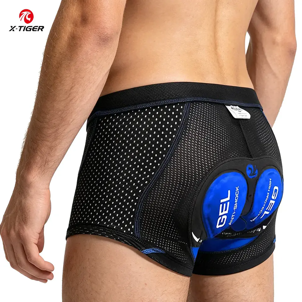 Cuecas de Ciclismo X-TIGER com Almofada 5D Gel | Conforto para MTB e Estrada 11