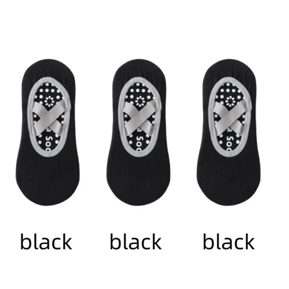 Meias de Yoga Antiderrapantes com Silicone | Conforto e Estabilidade para Pilates e Ballet - Tamanho 33-37 15