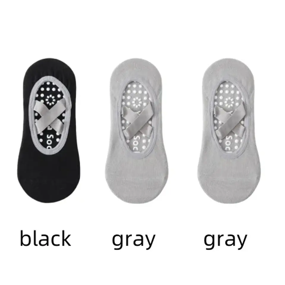Meias de Yoga Antiderrapantes com Silicone | Conforto e Estabilidade para Pilates e Ballet - Tamanho 33-37 17
