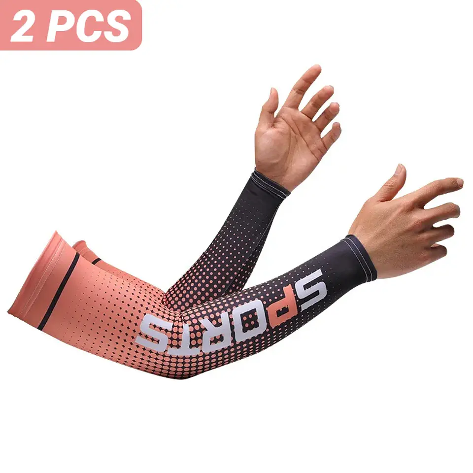 Mangas de Braço Ice Silk com Proteção UV | Frescas e Antiderrapantes para Desporto  13