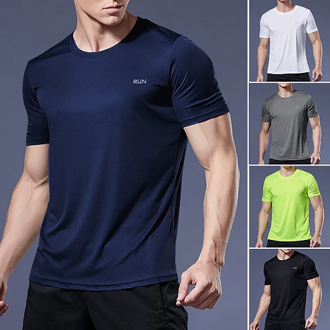  T-shirt de Compressão de Secagem Rápida | Fitness, Corrida e Futebol