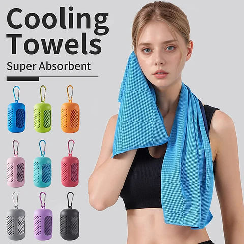 Toalha Refrescante de Secagem Rápida | Fitness, Praia e Atividades Outdoor