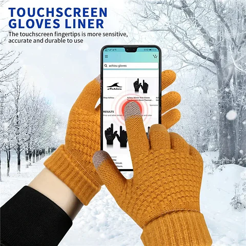 Luvas de Inverno com Toque Tátil | Quentes e Unissex para Condução e Ciclismo
