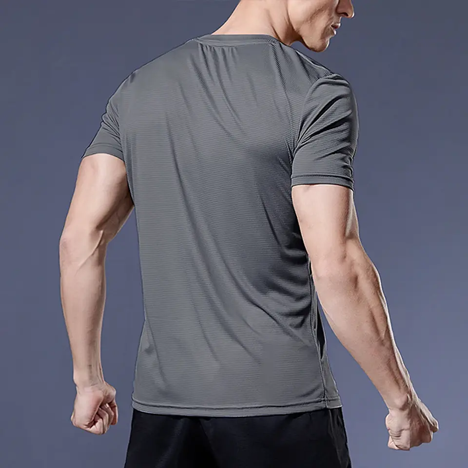  T-shirt de Compressão de Secagem Rápida | Fitness, Corrida e Futebol 4