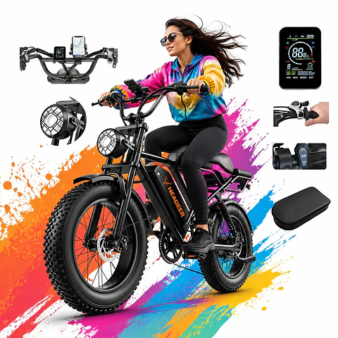 Bicicleta Elétrica BK20 | 250W, 80 km de Autonomia e Pneus 20" 