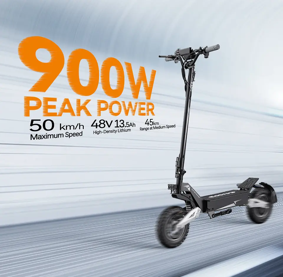 Trotinete Elétrica OOTD T10 | 900W Pico, 45 km/h e 60 km de Autonomia 4