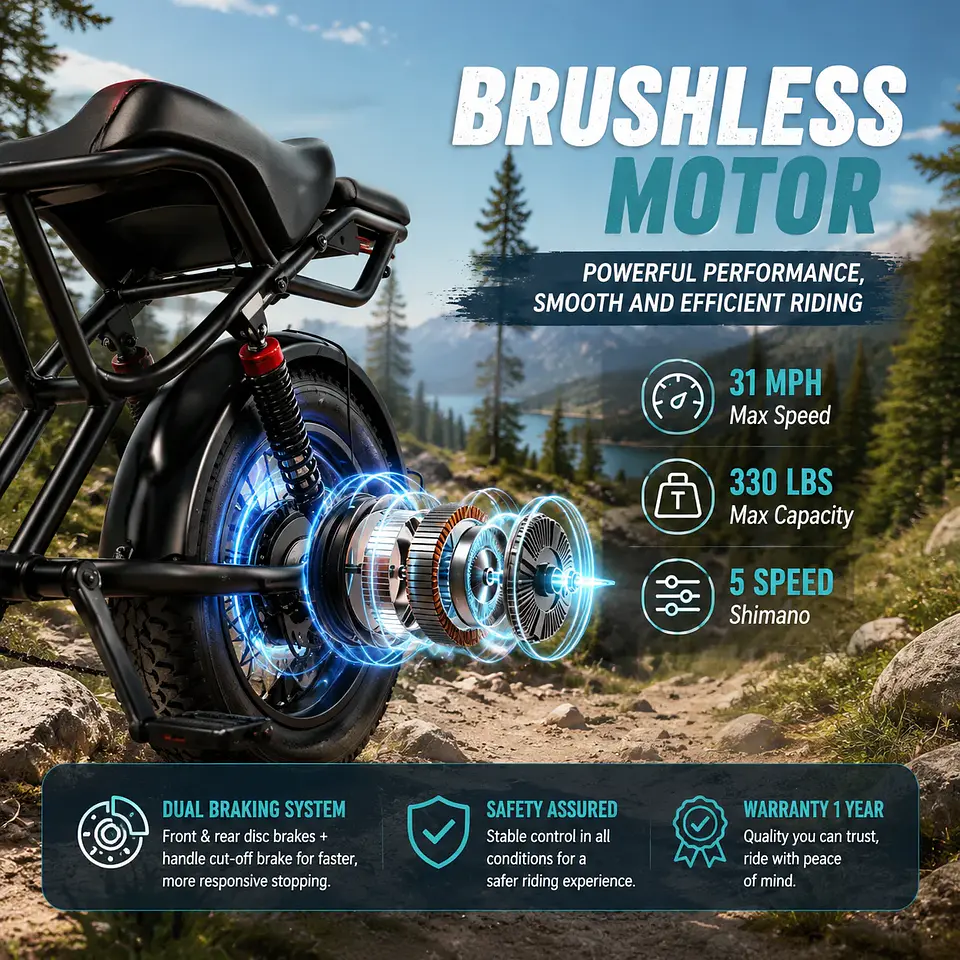 Bicicleta Elétrica BK20 | 250W, 80 km de Autonomia e Pneus 20