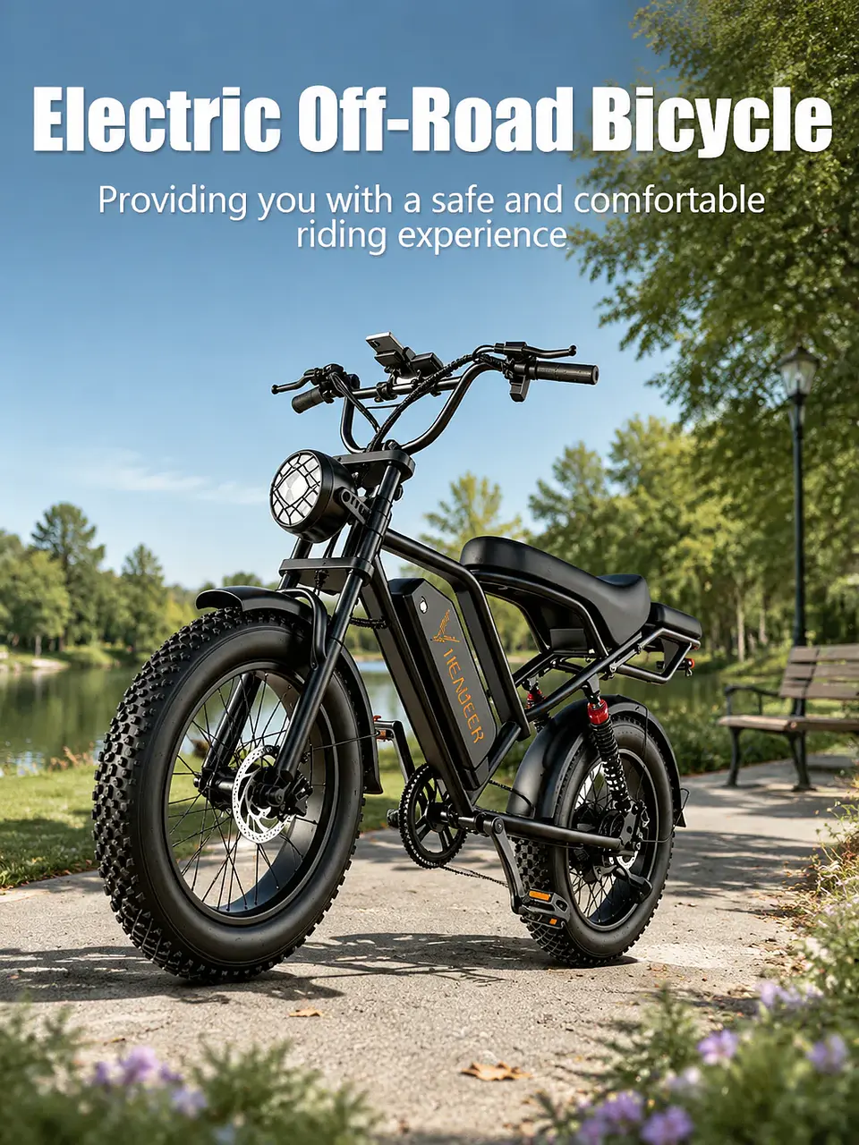 Bicicleta Elétrica BK20 | 250W, 80 km de Autonomia e Pneus 20