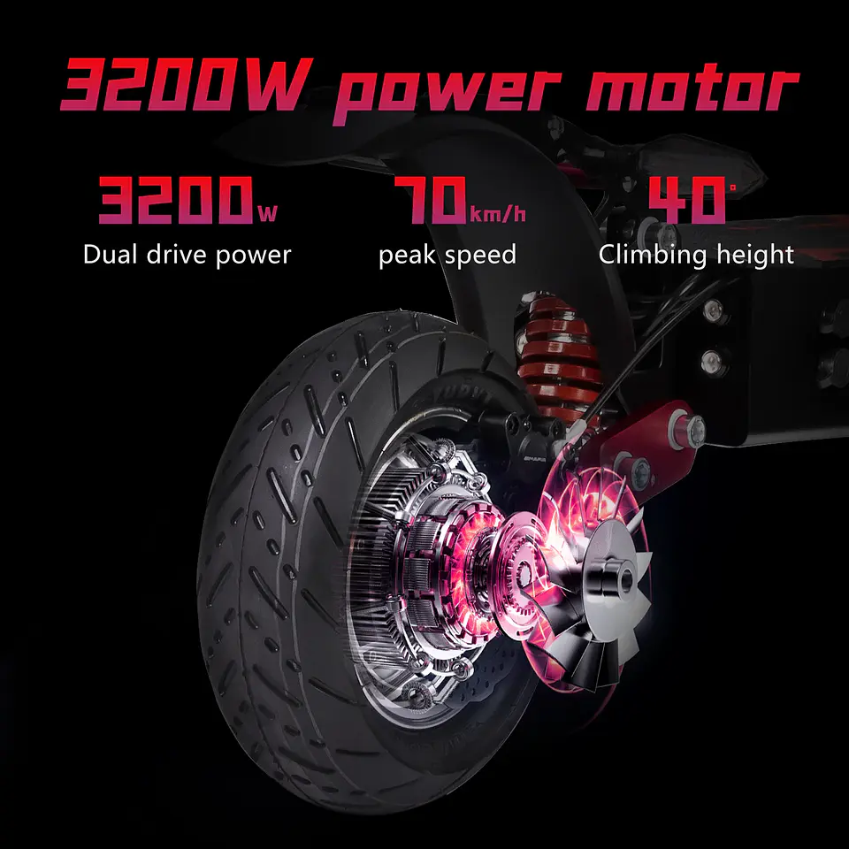 Trotinete Elétrica BOYUEDA Q7Pro Max | 3200W Dual Motor, 70 km/h e 110 km de Autonomia 3
