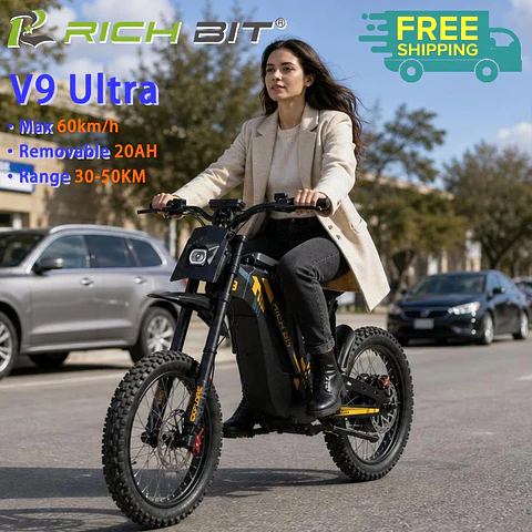 Moto Elétrica RICH BIT V9 Ultra | 1500W, 63 km/h e 50 km de Autonomia