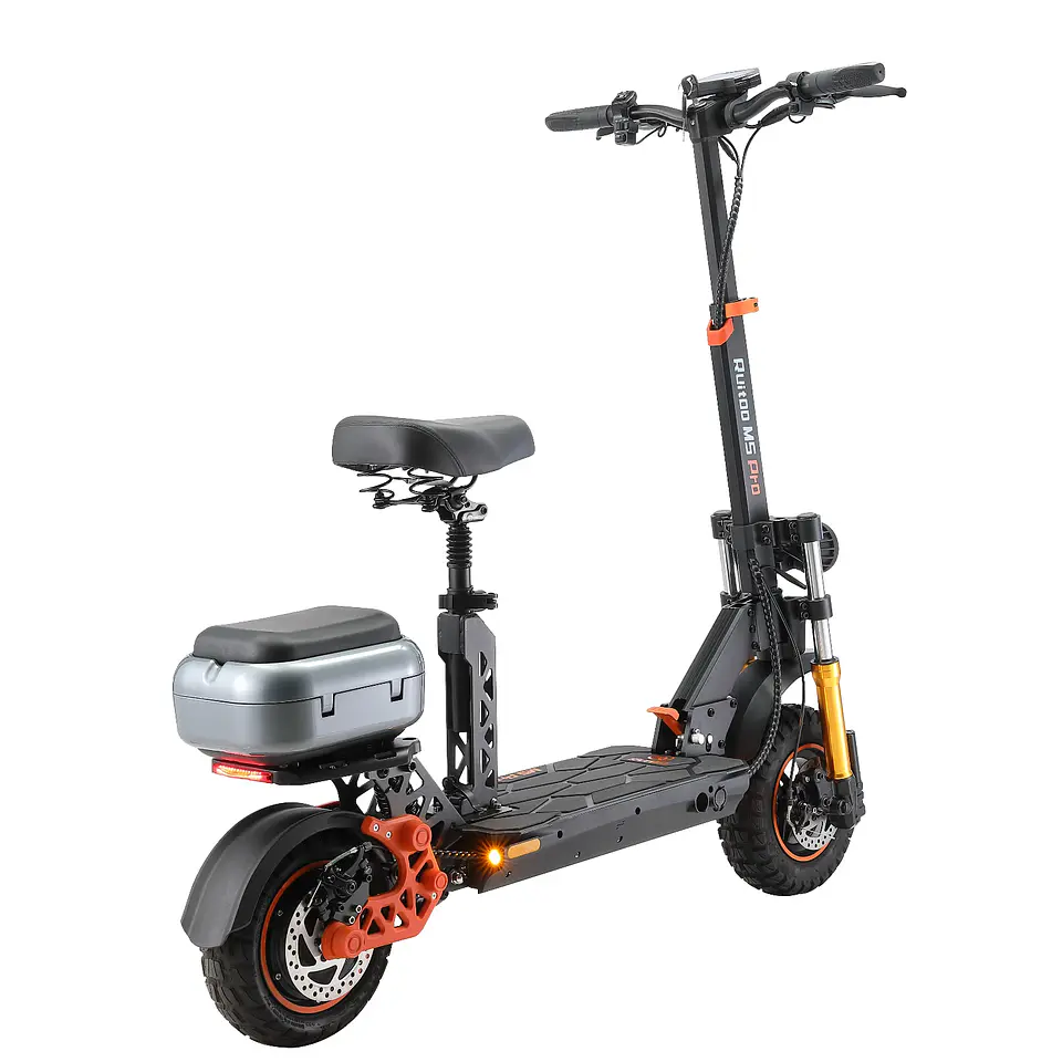 Trotinete Elétrica 1200W | 80 km de Autonomia, Assento e Travões Hidráulicos 3