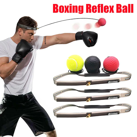 Bola de Boxe para Reflexos e Velocidade (PU) com Faixa de Suor