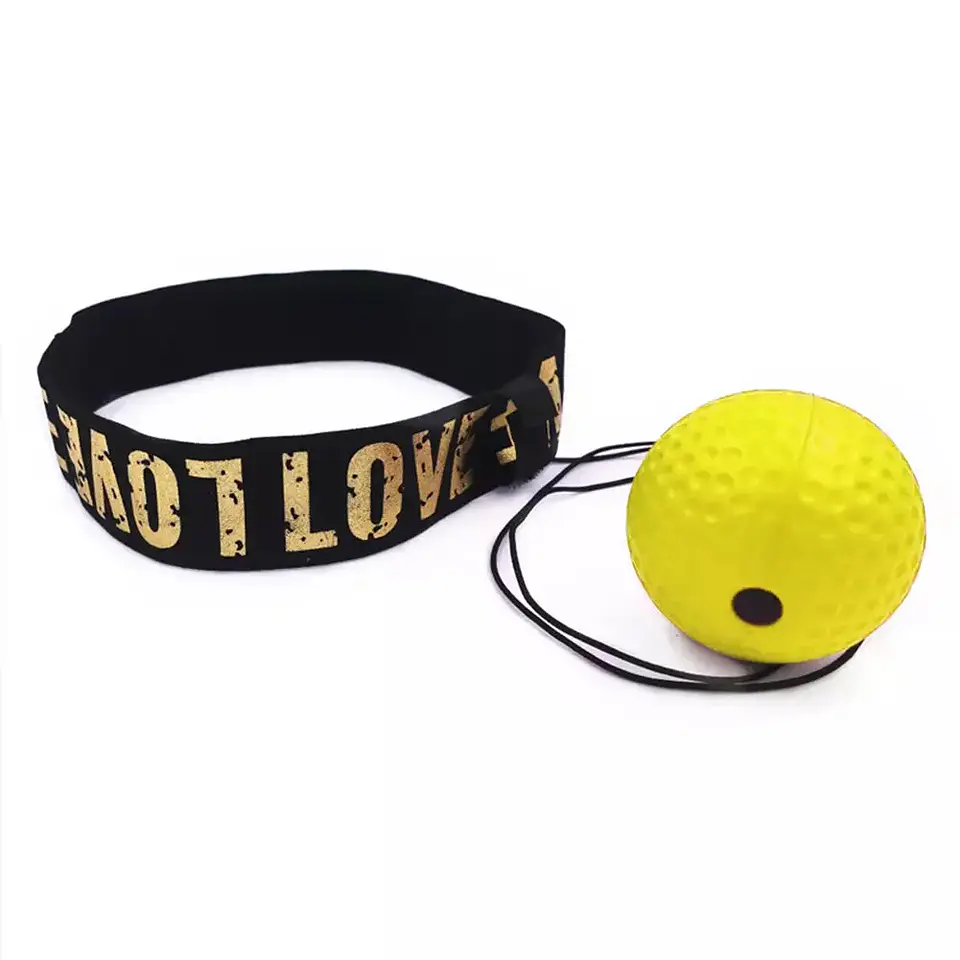 Bola de Boxe para Reflexos e Velocidade (PU) com Faixa de Suor 8