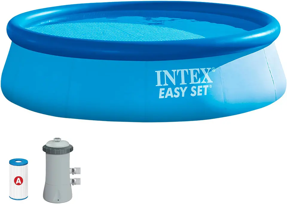 Intex 55237 - Piscina Insuflável, Ø244x61 cm, 1.942 litros, Piscina Redonda, com Depuradora a Cartucho, 1.250 litros/Hora, Filtro Cartucho Tipo H, para 2 Pessoas 5