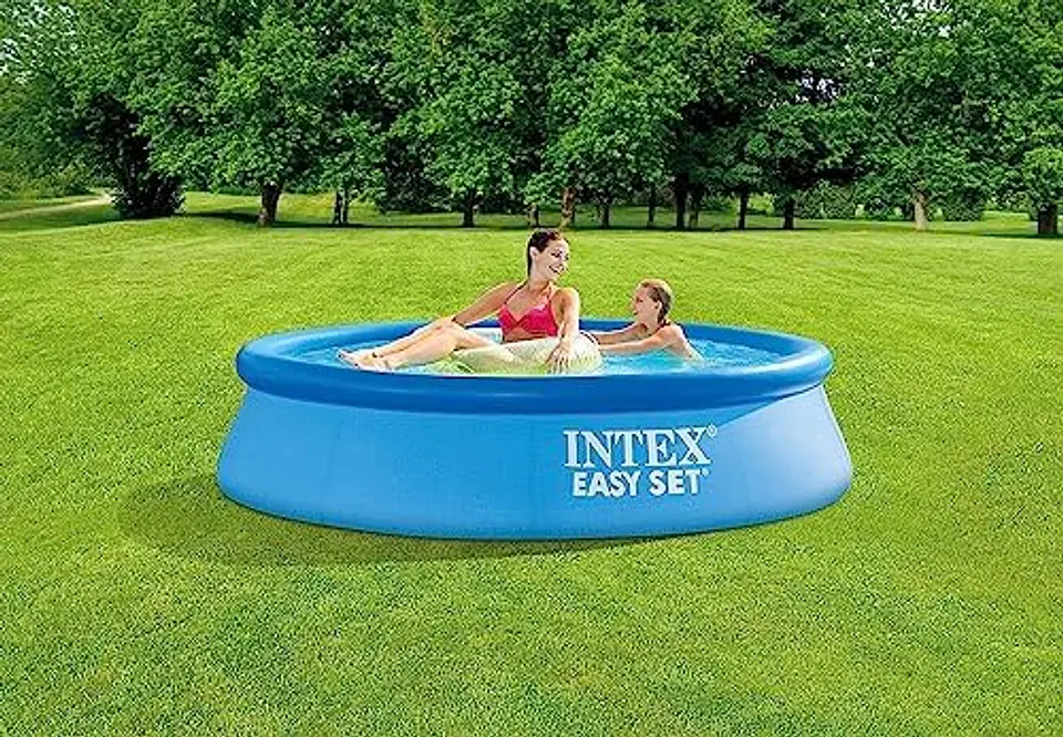 Intex 55237 - Piscina Insuflável, Ø244x61 cm, 1.942 litros, Piscina Redonda, com Depuradora a Cartucho, 1.250 litros/Hora, Filtro Cartucho Tipo H, para 2 Pessoas 2