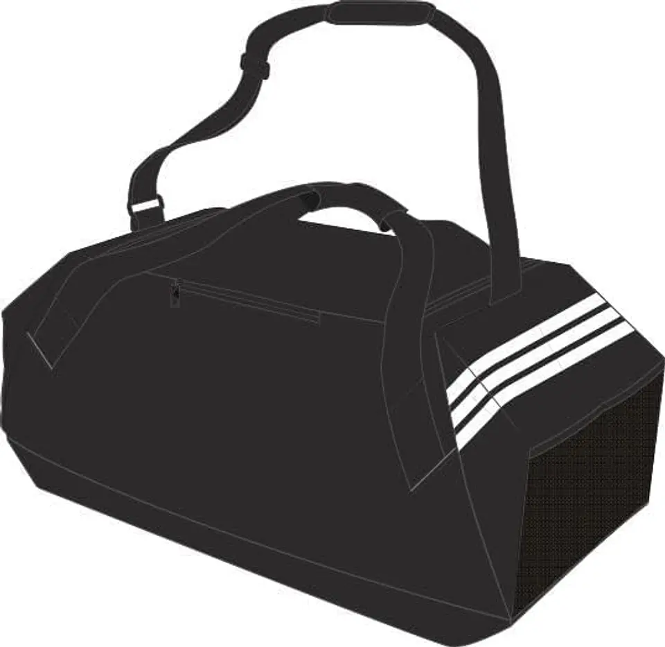 Saco Tiro Duffle adidas Unissexo para Adultos, Saco de Viagem Grande (Duffel), Preto/Branco, Tamanho Único 7