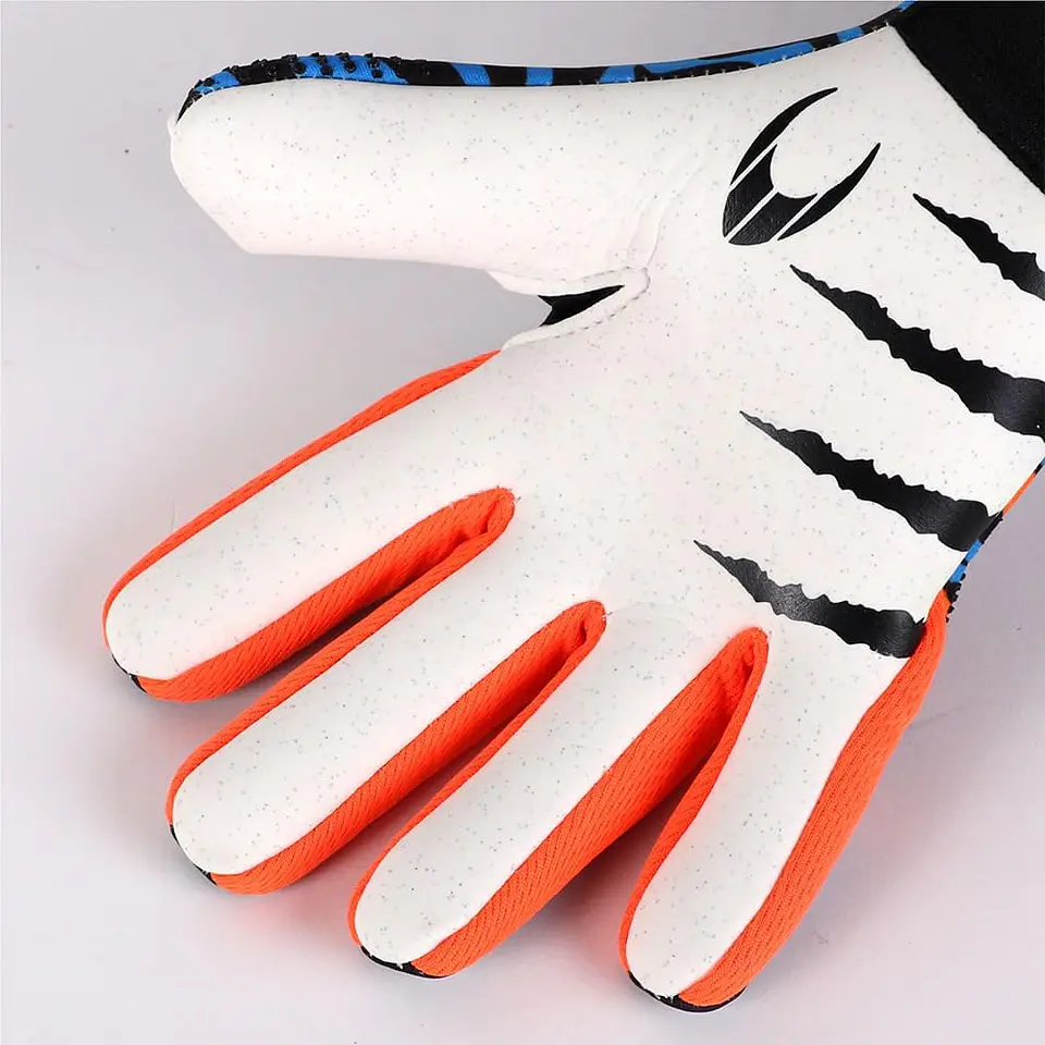 Ho Soccer Rage Plus Hazard V2 Luvas de Guarda-Redes, Unissexo, Azul/Laranja 4