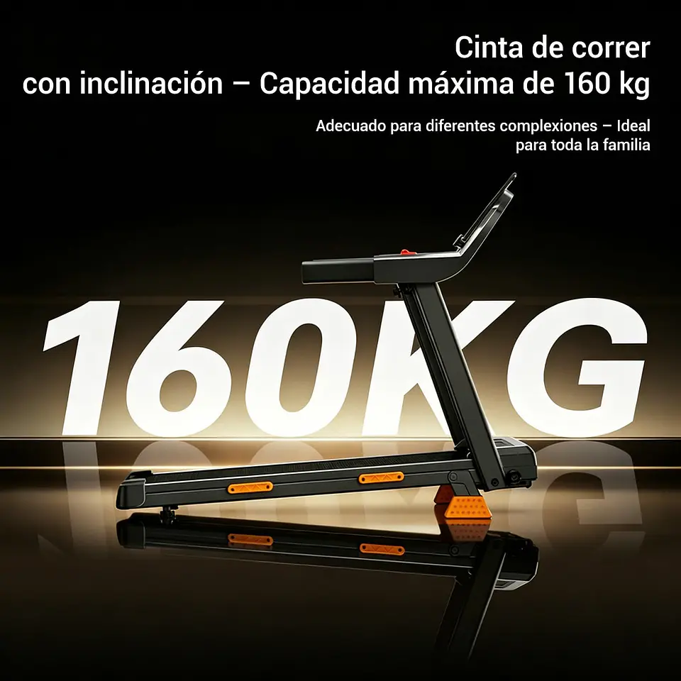 Esteira Dobrável com Inclinação 12 km/h, 15% de Inclinação, Faixa de Corrida Dobrável, 3,0 HP, Esteira Elétrica para Casa com LED Táctil, Sistema de Amortecimento, Treino Silencios... 2