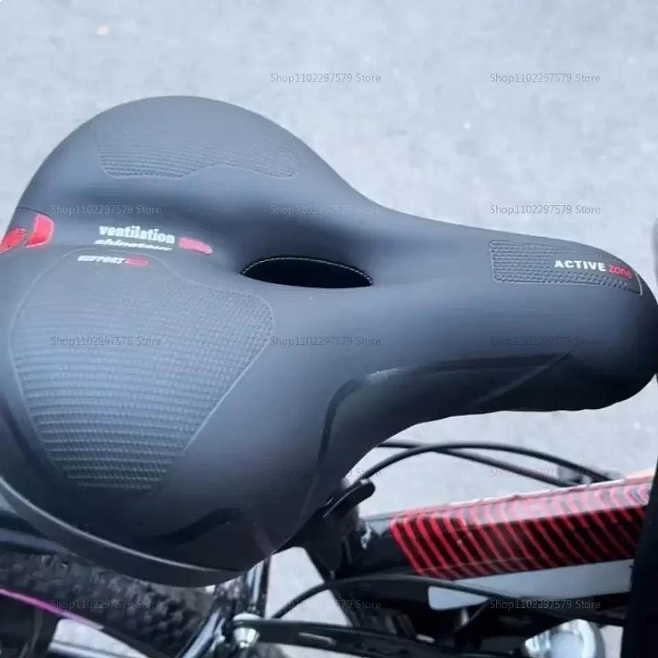 Banco de bicicleta com função de absorção de impactos, almofada ergonómica e confortável, ideal para ciclismo diário e viagens 5