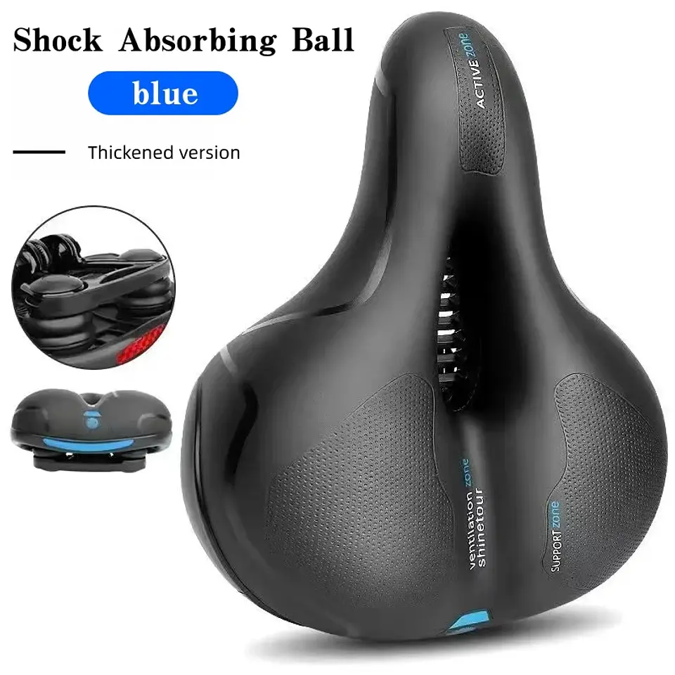 Banco de bicicleta com função de absorção de impactos, almofada ergonómica e confortável, ideal para ciclismo diário e viagens 10