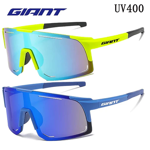 Óculos de Ciclismo Profissionais Giant Grandes - Proteção UV, Anti-Reflexo, Resistente a Impactos, Esportes ao Ar Livre com estojo