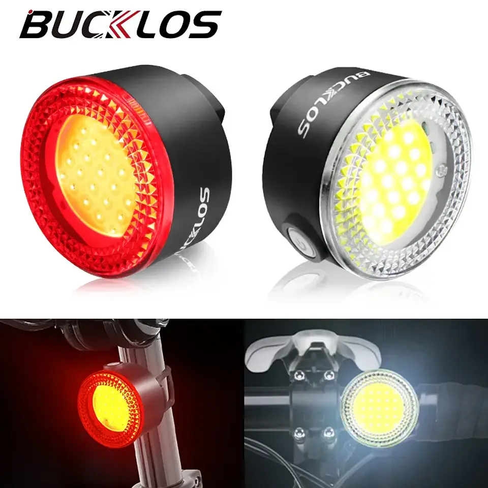 Conjunto de Luzes BUCKLOS COB | 500 Lúmens Recarregáveis para Bicicleta 1