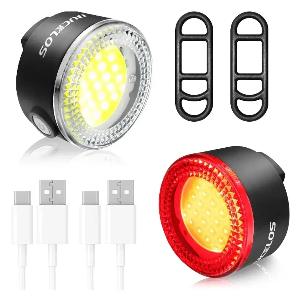 Conjunto de Luzes BUCKLOS COB | 500 Lúmens Recarregáveis para Bicicleta 7