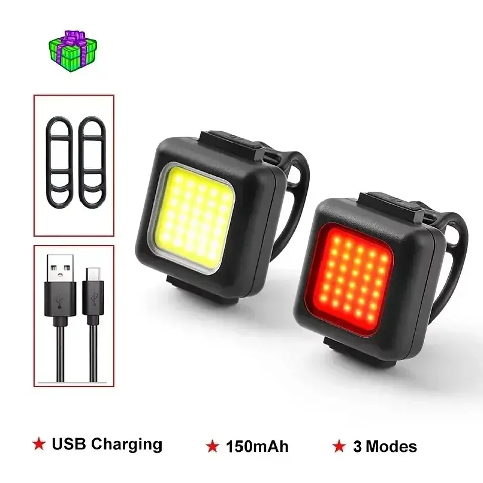 Conjunto de Luzes BUCKLOS COB | 500 Lúmens Recarregáveis para Bicicleta 17