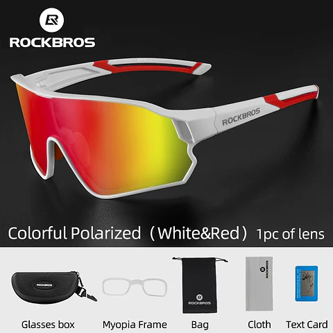Óculos de Ciclismo ROCKBROS Polarizados UV400 | Leves e com Armação TR-90