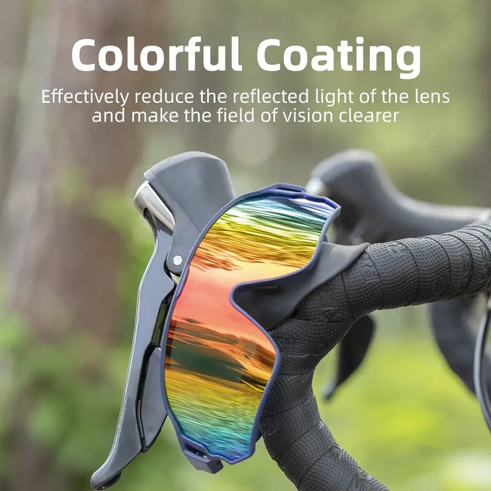 Óculos de Ciclismo ROCKBROS Polarizados UV400 | Leves e com Armação TR-90 2