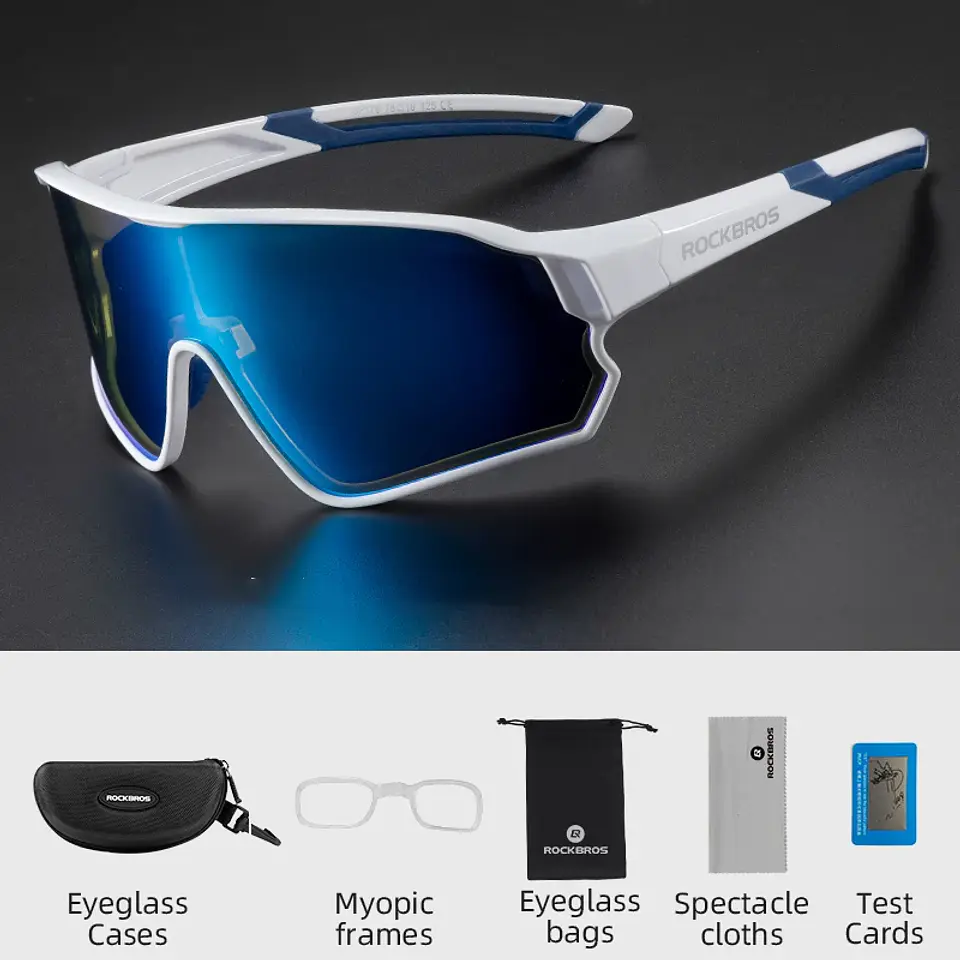 Óculos de Ciclismo ROCKBROS Polarizados UV400 | Leves e com Armação TR-90 8