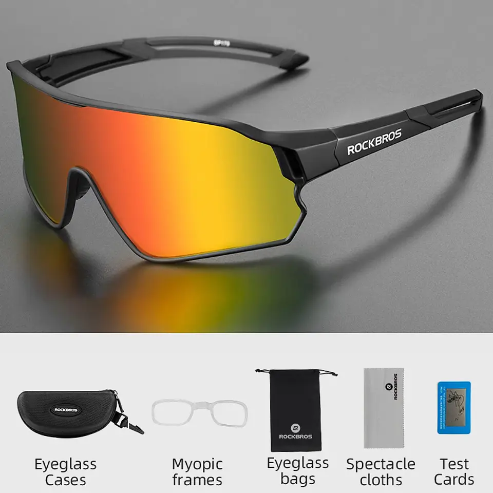 Óculos de Ciclismo ROCKBROS Polarizados UV400 | Leves e com Armação TR-90 11