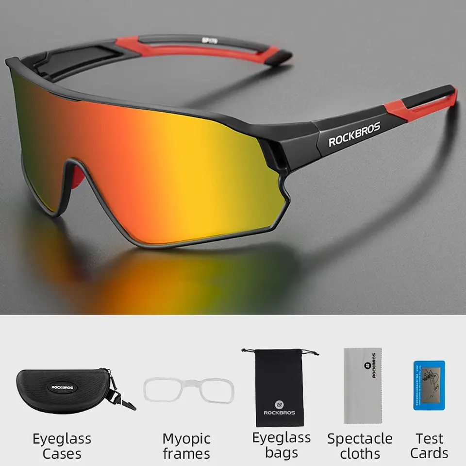 Óculos de Ciclismo ROCKBROS Polarizados UV400 | Leves e com Armação TR-90 12