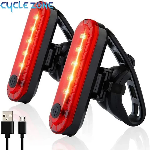 Luz Traseira Recarregável USB | Ultra Brilhante para Ciclismo Noturno 