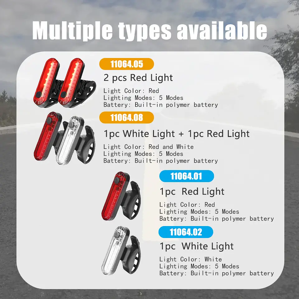 Luz Traseira Recarregável USB | Ultra Brilhante para Ciclismo Noturno  6