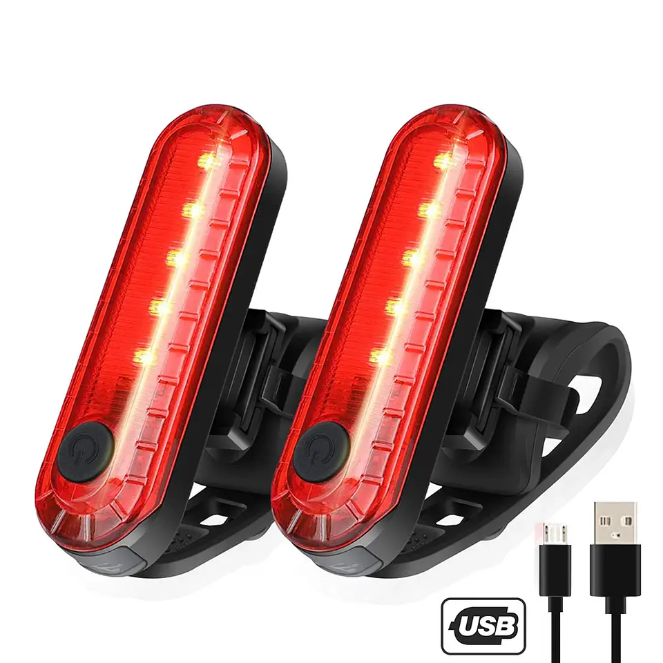 Luz Traseira Recarregável USB | Ultra Brilhante para Ciclismo Noturno  10