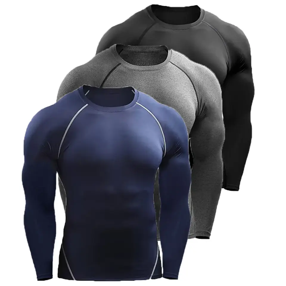 T-shirt de Compressão Manga Longa | Treino, Fitness e Corrida  1
