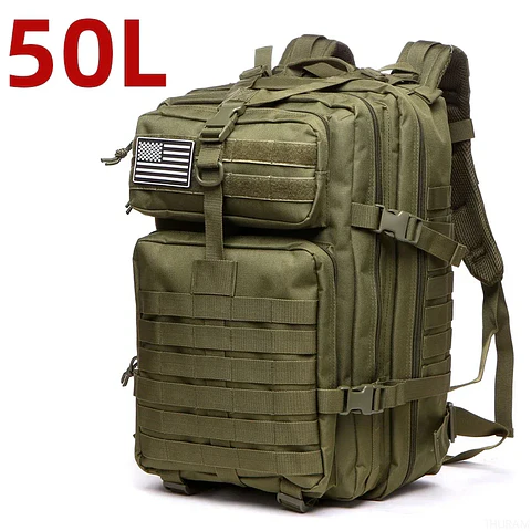 Mochila Tática 1000D Nylon 25L/50L | Impermeável para Campismo e Caça