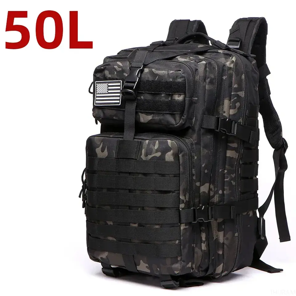 Mochila Tática 1000D Nylon 25L/50L | Impermeável para Campismo e Caça 3