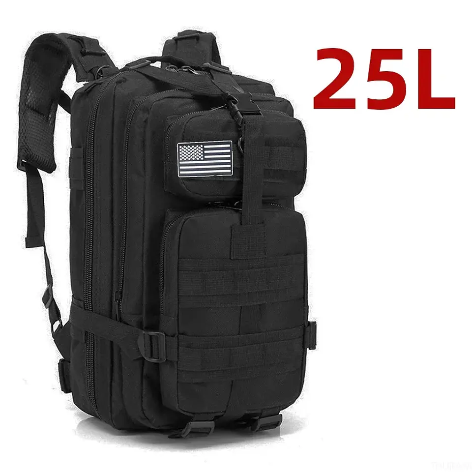 Mochila Tática 1000D Nylon 25L/50L | Impermeável para Campismo e Caça 12
