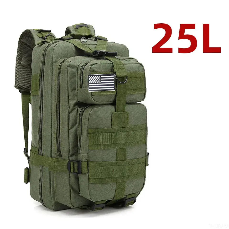 Mochila Tática 1000D Nylon 25L/50L | Impermeável para Campismo e Caça 14