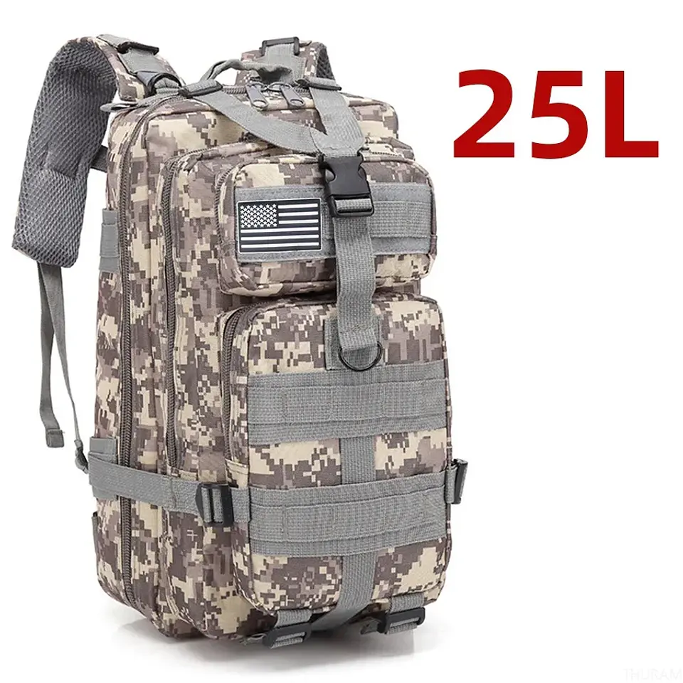 Mochila Tática 1000D Nylon 25L/50L | Impermeável para Campismo e Caça 15
