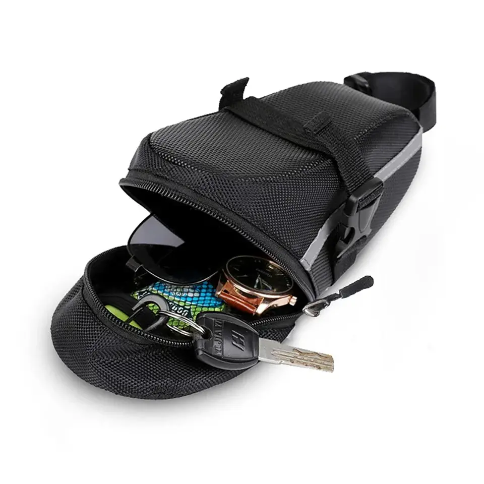 Bolsa de Selim em Náilon Impermeável | Armazenamento para MTB e Ciclismo 3